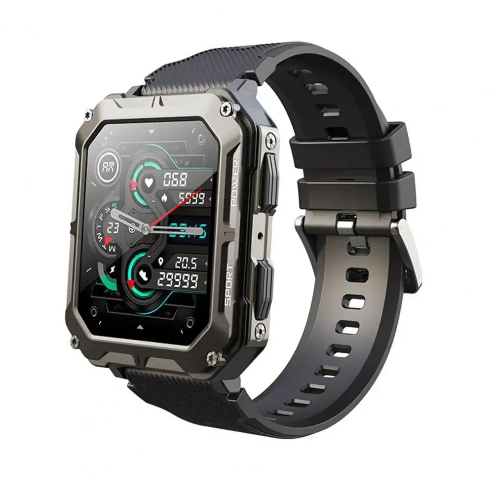 C20 Pro Freizeitsport-Smartwatch 240 * 286 Auflösung 8 Menümöglichkeiten 8763EWE intelligente Armbanduhr Gesundheitsüberwachung