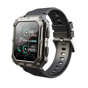 C20 Pro Smartwatch IP68 Ngoài Trời Thể Thao Phong Cách Bt Điện Thoại Quay Số Cuộc Gọi Câu Trả Lời Cuộc Gọi 380 MAh Dài Tuổi thọ pin - Product Image 1
