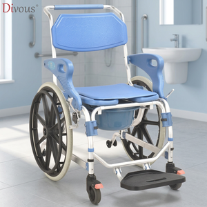 Multi-Function Manual wheelchair Care Wheelchair Bath <b>Chair</b> Toilet <b>chair</b> Seat - Product Image 1
