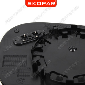 Cristal de espejo retrovisor para vehículo Wolf Lake, pieza de repuesto para Bmw E81 E82 E87 E88 E92 E93, Material ABS plateado - Product Image 3