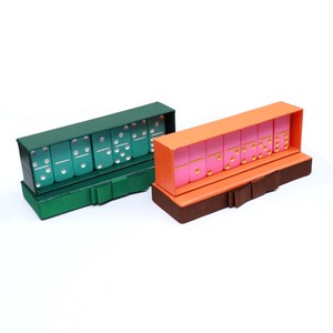 Emballage de boîte en carton coloré personnalisé Double 6 jeu de domino 5010 taille Orange vert <span class=keywords><strong>dominos</strong></span> - Product Image 4