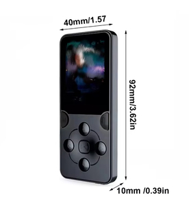 Lecteur vidéo MP4 compact avec haut-parleur, transmetteur BT, lecteur multimédia de poche, prend en charge la carte TF, lecture d'e-book pour le sport - Product Image 4