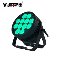 VSHOW WP1220 Lumière extérieure LED par 12PCS 20W RGBWAUV 6in1 IP65 Lumière de scène LED par étanche