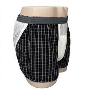 Calzoncillos Boxer Premium para Incontinencia Masculina, Exportación de Japón, 100% Algodón, Ecológicos, Paneles de Malla Antifugas, Lavables, para Cuidado de Personas Mayores - Product Image 2