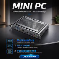 Mini PC OPS en aluminium sans ventilateur, processeur Intel de 12e et 13e génération (i7/i5 12700H), 8 Go de RAM, SSD 256 Go, affichage 4K sur quatre écrans, système Windows
