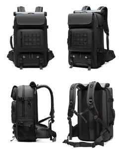 Custom 60l Tactical Outdoor Hiking <b>Backpack</b> <b>Waterproof</b> Pu Travel Man Anti-theft Features Computer Shoes Compartment Usb Port - Product Image 4