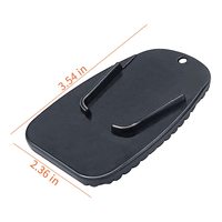 Support de béquille latérale personnalisé avec logo pour moto – Plaque de stabilisation pour stationnement sur asphalte chaud