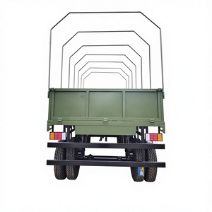 <span class=keywords><strong>Remorque</strong></span> de transport orientable de 10 tonnes, <span class=keywords><strong>remorque</strong></span> à plateau vert avec garde-corps, <span class=keywords><strong>remorque</strong></span> agricole à benne basculante - Product Image 2