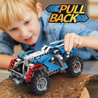 Set de Construcción de Bloques ABS de Ingeniería para Niños, Modelo de Coche Eléctrico de Carreras DIY, 9 Formas Cambiantes, Tecnología Moderna, 252+ Piezas