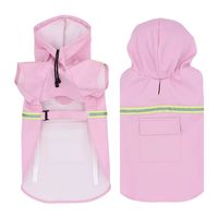 Manteau de pluie imperméable en PU de haute qualité pour chien en plusieurs tailles pour l'hiver, l'été, le printemps et l'extérieur.
