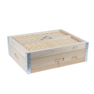 Cuiseur vapeur en bambou cubique avec support à desserts en bois Cuiseur vapeur carré en <span class=keywords><strong>sapin</strong></span> carré écologique en bois <span class=keywords><strong>d</strong></span>'<span class=keywords><strong>angle</strong></span> en aluminium - Product Image 4