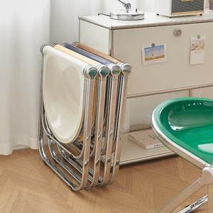 <span class=keywords><strong>เก้าอี้</strong></span><span class=keywords><strong>พับ</strong></span>โลหะ<span class=keywords><strong>มือ</strong></span><span class=keywords><strong>สอง</strong></span> ดีไซน์เรียบง่ายทันสมัย ใช้ในบ้าน ห้องรับประทานอาหาร โต๊ะกาแฟขนาดเล็ก โต๊ะสวนโปร่งใส - Product Image 4