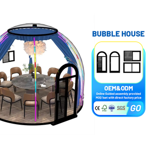 Bâtiments préfabriqués Maison à dôme panoramique Maison à bulles pour maison à bulles Resort Garden Igloo Dome - Product Image 1
