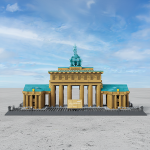 Bloques de Construcción de Plástico ABS de Partículas Pequeñas, Arquitectura Famosa, Puerta de Brandenburgo de Berlín, Alemania, Juguetes Educativos, 1551 Piezas - Product Image 1