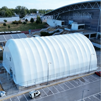 Dôme de stockage gonflable électrique OEM/ODM, abri dôme, entrepôt, tente de construction en bâche PVC, imperméable et résistant aux intempéries