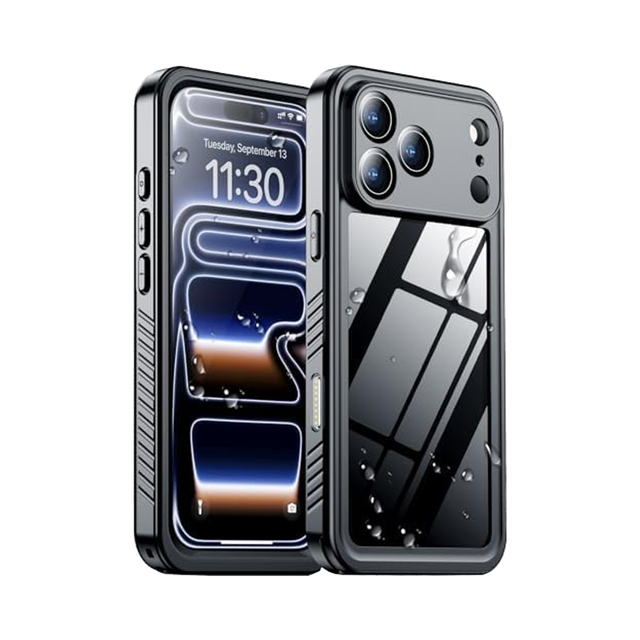 For Iphone 17 360 Degree Full Body Protection Shockproof Cover With Built-in 9H Screen Protector IP68 Waterproof Phone Case