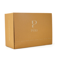 Boîtes d'emballage en papier pour envoi postal avec logo personnalisé, vente en gros, kraft, 3 couches, carton ondulé, boîte d'expédition pliable pour cosmétiques