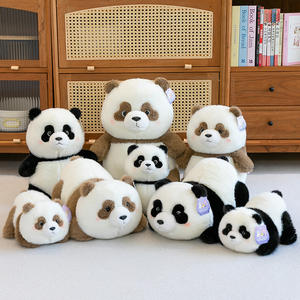 Nouveau modèle de peluche réaliste Panda, rembourrage en coton PP, souvenir du <span class=keywords><strong>zoo</strong></span>, poupée Panda bulle, vente en gros 31cm-50cm - Product Image 2