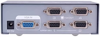 Kotak Pembagi VGA 4 Port Kustom CAratar, Duplikator Distribusi Video dengan Cetakan Khusus untuk 1 PC ke Beberapa Monitor Proyektor