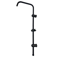 Barre de douche coulissante en acier inoxydable, barre de douche réglable, colonne de douche personnalisable en taille et couleur