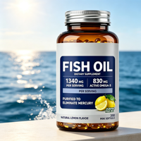 Compléments OEM : Capsules de Gel Molle Vegan d'Huile de Poisson Oméga-3, 6 et 9 pour le Soutien Immunitaire et Anti-Fatigue des Adultes