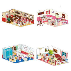 ชุดสร้างอาคารร้านค้าแบบ 3 มิติขนาดเล็ก สำหรับเด็กอายุ 5-7 ปี ของเล่นกระดาษประกอบเอง ชุดของเล่นเสริมพัฒนาการ ของขวัญเพื่อการศึกษาสำหรับเด็ก - Product Image 6