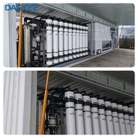 Système de filtration UF industriel personnalisable en acier inoxydable 316L, monté sur châssis, à haut débit, pour le recyclage et la purification de l'eau salée