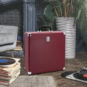 Mallette <span class=keywords><strong>de</strong></span> rangement pour disques vinyles vintage portables et boîte <span class=keywords><strong>de</strong></span> transport pour disques vinyles - Product Image 6