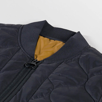 Blouson Bomber Léger Personnalisé avec Logo d'Usine OEM, Sans Manches, Col Montant Fin, Logo Frontal, Décontracté Printemps, Imperméable et Coupe-Vent