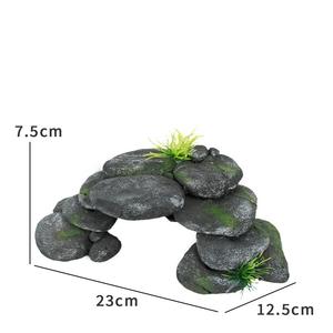 Innen- und Außenbereich Baumstamm-Fluchthöhle Reptilien-Sonnenplattform Harz-Kletterversteck Dekorative Harz-Aquariumdekoration - Product Image 4