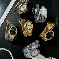 Montre-bracelet extensible vintage Scottie 9779 motif serpent pour femme, étanche 3 ATM, mouvement à quartz – Idéale pour les fêtes, le quotidien, les voyages, ou comme cadeau