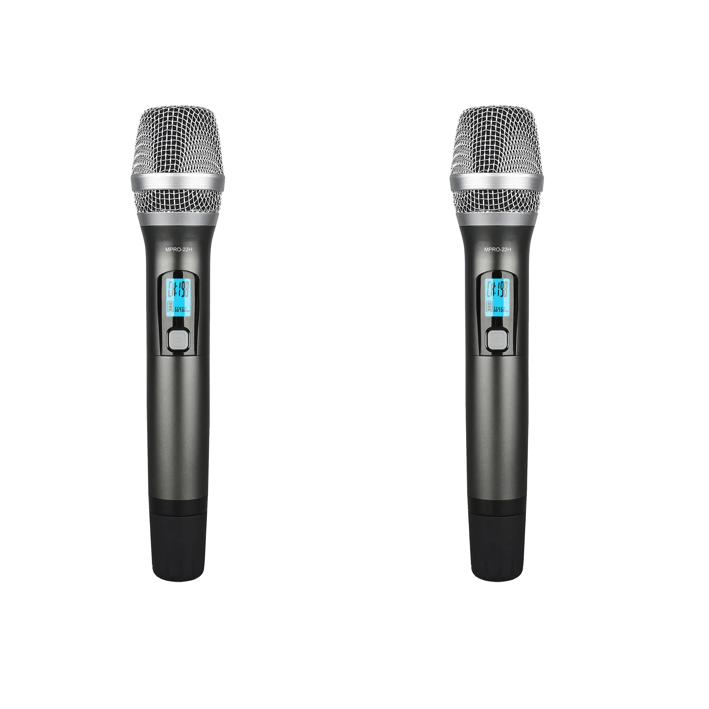 T Professionele Dual Channel Hot Sale Uhf Draadloze Microfoons Handheld Met Dynamische Microfoons Set Met Ontvanger