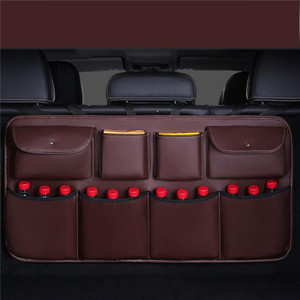 กระเป๋าหนังเบาะรถสำหรับเก็บของ<span class=keywords><strong>ภายใน</strong></span>รถกระเป๋าแขวนท้ายรถโลโก้ตามสั่ง - Product Image 3