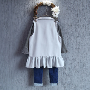 Blazer sans manches pour fille, modèle de veste de style robe, sous marque privée, pour stock de vêtements pour enfants - Product Image 4