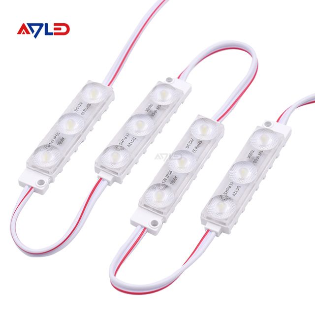 High Luminous Efficacy 1W LED Light Modules Waterproof IP68 160lm/w Lighting Box with DC 12V Input for Outdoor Sign Displays