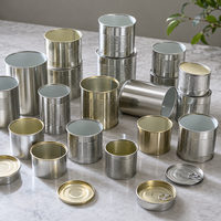 Couvercles métalliques ronds en fer blanc électrolytique de qualité alimentaire pour emballages de boîtes de conserve (fonds et dessus)