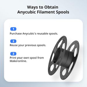 Anycubic Pla Filament 1.75mm 1kg Gray For 3D <b>Printer</b> Reusable Spool Dimensional Accuracy - Product Image 3