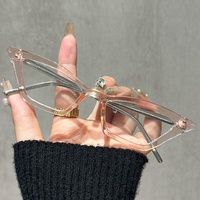 Gafas de Sol con Protección Anti Luz Azul y Marco de Ojo de Gato Rojo con Logotipo Personalizado al por Mayor, Gafas Ópticas de Moda para Mujer