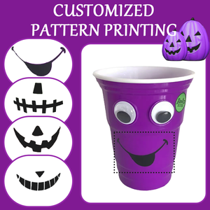 Vente directe d'usine Robuste Monstre Violet Tasses De Fête Expressions Drôles pour Noël ou Anniversaire Boire Tasses De Dégustation - Product Image 3