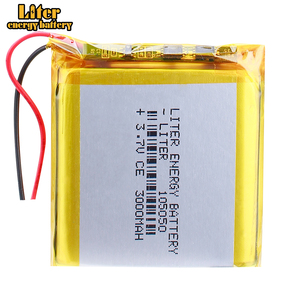 105050 3.7V 3000mAh nạp tiền Li Polymer Pin Polymer Pin <span class=keywords><strong>Lithium</strong></span> cho tai nghe - Product Image 1