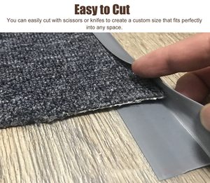 Pisos Tapete Vinil Plástico Flexível PVC Rubber Edging <span class=keywords><strong>Carpet</strong></span> Transição e Protector Trim Strip - Product Image 5