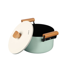 Gran oferta, utensilios <span class=keywords><strong>de</strong></span> cocina gruesos resistentes al calor, juego <span class=keywords><strong>de</strong></span> cinco piezas, juego <span class=keywords><strong>de</strong></span> ollas antiadherentes azules, Gas <span class=keywords><strong>de</strong></span> inducción <span class=keywords><strong>de</strong></span> cocina, uso General - Product Image 4