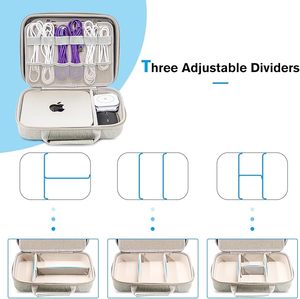 Estuche Organizador de Viaje Electrónico para Accesorios Tecnológicos, Cables, Cargador, Batería <span class=keywords><strong>Externa</strong></span>, Ratón y Auriculares - Product Image 5