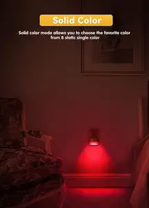 LOHAS neues LED-Sonnlicht Nachtlicht Dämmerung bis Morgenlicht Sensor romantische RGB-Mini-Nachtlichter für Schlafzimmer Wohnzimmer