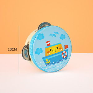Kids Mini Musical Instrument Wooden Toy <strong>Helps</strong> <strong>Children</strong> <strong>Learn</strong> Tempo Percussion Activity Tambourine Toy - Product Image 5