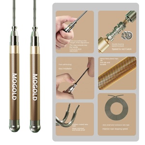 Hợp kim nhôm Tốc độ nhảy dây với PVC dây thép nhựa mang thể dục thể thao công cụ đào tạo - Product Image 3