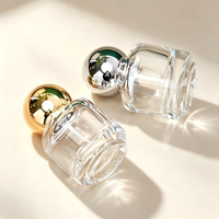 Botella de Vidrio Transparente de 30 ml para Perfume, Botella con Atomizador, Botella Dispensadora de Cosméticos, Botella Vacía para Suero para el Cuidado de la Piel, Venta al por Mayor