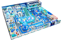 Aoleao Équipement de terrain de jeu intérieur sur le thème de l'espace commercial personnalisé avec toboggan pour enfants, vente en gros, nouvelle arrivée, certifié CE TUV