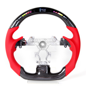 <span class=keywords><strong>Volant</strong></span> de voiture de course à LED en fibre de carbone véritable pour Infiniti G37 G37x Coupé Sedan <span class=keywords><strong>G25</strong></span> G35 Q60 QX50 2007 Q40 2013, 2015 - Product Image 3