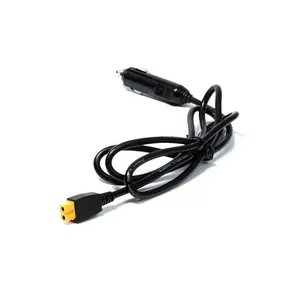 Venta directa de fábrica 12v 24V extensión de batería cable de alimentación enchufe del encendedor de cigarrillos del coche cable de la motocicleta conector del panel solar